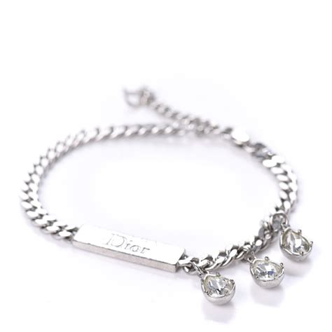 silver dior bracelet|christian dior silver bracelet.